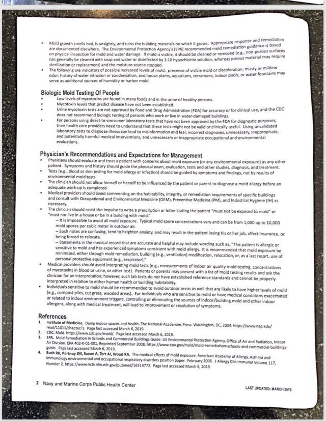 military advisory to physician page 2